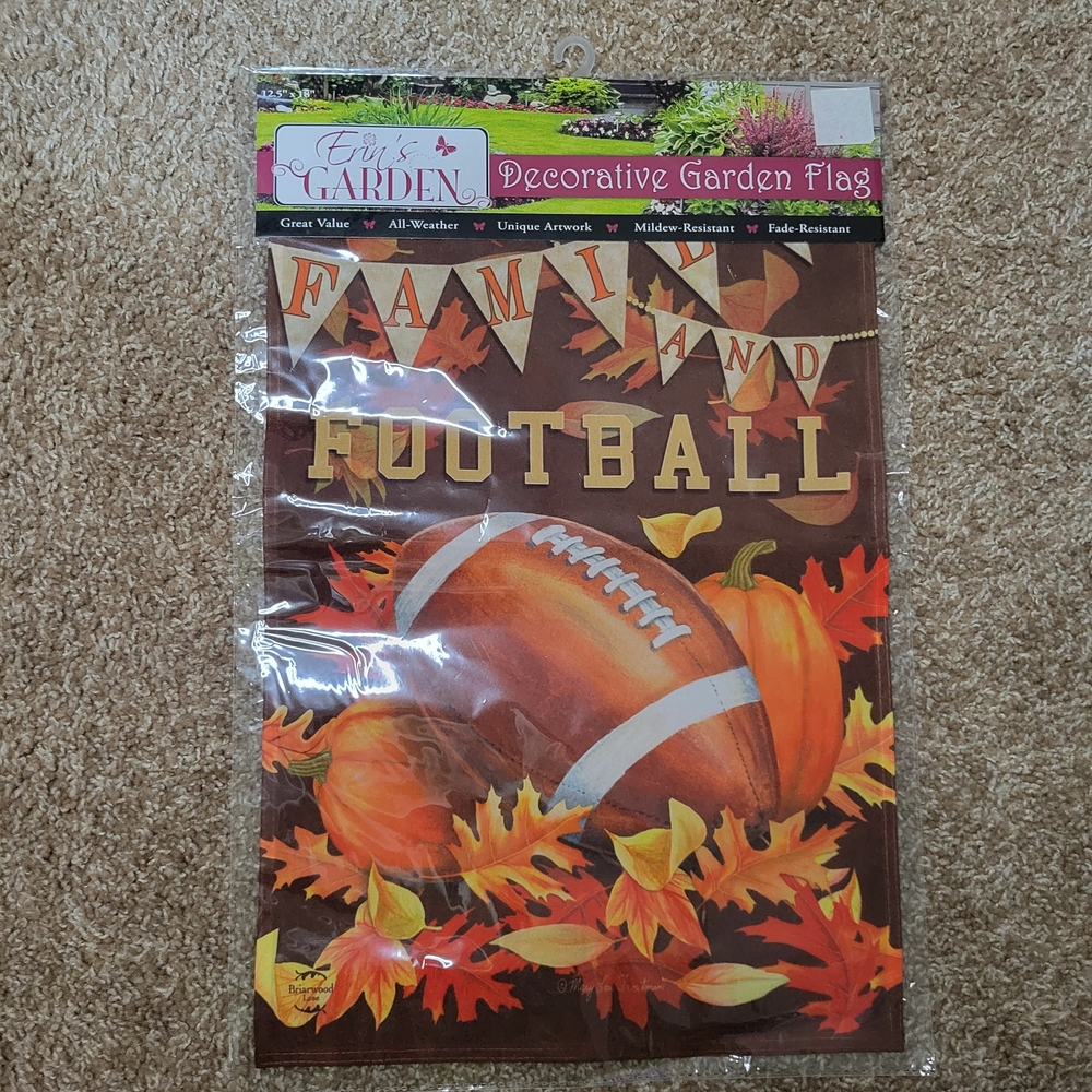Autumn Football Garden Flag